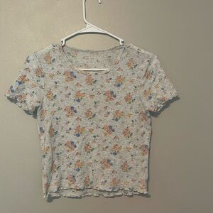 AE Floral Waffle Baby Tee